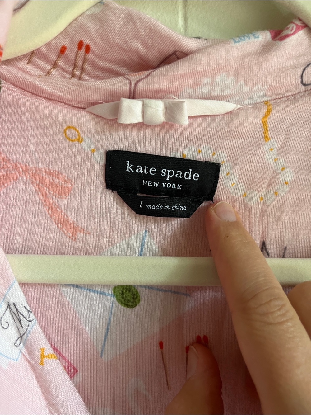 Kate Spade New York With Love Bridal Modal Jersey Short Sleeve Pajama Set Sz L - Picture 5 of 11